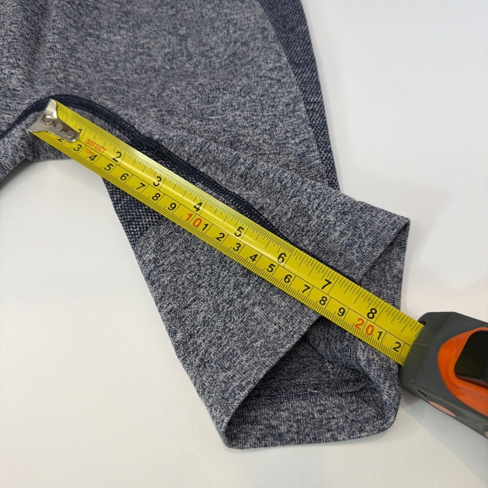 GYMSHARK‎ Women's High Waisted Flex Shorts Navy  and Gray Size Small Gym Workout - Picture 8 of 9
